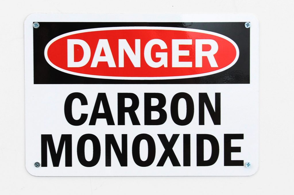 Danger Carbon Monoxide sign